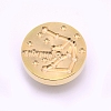 Brass Wax Sealing Stamp Head AJEW-TAC0026-01LG-11-1