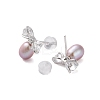 925 Sterling Silver Studs Earring EJEW-H002-09P-2
