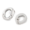 304 Stainless Steel Oval Stud Earrings EJEW-M073-06P-2