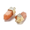 Natural Topaz Jade Faceted Pendants G-G181-03G-02-2