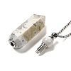 Natural Mexican Agate Pendant Perfume Bottle Necklaces G-C155-04P-3