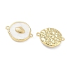 Ocean Brass Enamel Connector Charms KK-C251-05G-01D-2
