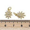 Brass Micro Pave Cubic Zirconia Pendants KK-I358-043G-3