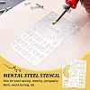 2Pcs 2 Style 304 Stainless Steel Cutting Dies Stencils DIY-FG0001-92-5