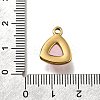 Natural Rose Quartz Triangle Charms LS-STAS-D310-02G-02-3