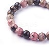 Natural Rhodonite Beads Stretch Bracelets X-BJEW-F380-01-B16-3