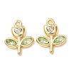 Alloy with Rhinestone Pendants AL-CBA7256-01G-01-1