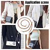 PU Leather & Piatinum Alloy Handbag Chain Straps PURS-WH0008-01G-03-5