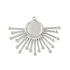 304 Stainless Steel Pendant Cabochon Settings STAS-L293-04P-1
