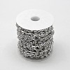 Vacuum Plating Silver Color Plated Brass Rhinestone Cup Strass Chains KK-M131-08-2