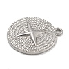 Anti-Tarnish 304 Stainless Steel Pendants STAS-D197-15P-2