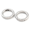 Non-Tarnish 304 Stainless Steel Spring Gate Rings LS-STAS-Q032-1B-1