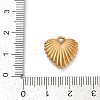 304 Stainless Steel Charms STAS-P383-08G-3