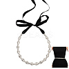 Metal Full Crystal Rhinestone Horse Eye Bridal Waist Belts for Wedding Dress AJEW-WH20080-65F-S-1