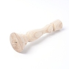 Natural Wood Candle Holders DJEW-WH0033-15-2
