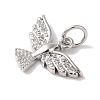 Rack Plating Brass & Cubic Zirconia Pendants KK-L216-052P-2