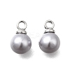ABS Plastic Imitation Pearl Pendants FIND-H052-01C-02P-1