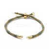 Nylon Cord Silder Bracelets MAK-C003-03G-14-4