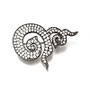 Thai Traditional Nine Number Brass Micro Pave Clear Cubic Zirconia Brooches KK-M312-33B-1