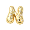 Rack Plating Brass Micro Pave Clear Cubic Zirconia Perdants KK-C067-11G-N-1