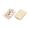 Rack Plating Alloy Enamel Pendants X1-ENAM-N056-392A-KCG-2