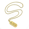 Constellation 304 Stainless Steel Micro Pave Clear Cubic Zirconia Wheat Chain Pendant Necklaces for Women Men LS-NJEW-U007-01G-2