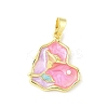 Brass Enamel Pendants KK-Z101-09G-C02-1