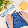 Flower & Bird Alloy Pendant Crochet Counter Chain HJEW-PH01841-3