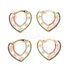 Starfish Cubic Zirconia Hoop Earrings EJEW-M216-08A-4