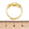 Brass Micro Pave Cubic Zirconia Cuff Rings for Women RJEW-Z113-26G-3