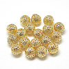 Brass Filigree Beads X-KK-T032-183G-2