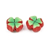 Printed Cinnabar Beads CARL-A001-01A-2