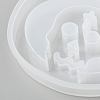 Halloween DIY Pumpkin Lampt with Skull Pendant Silicone Statue Molds DIY-P006-39-4
