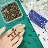 130Pcs 26 Styles Alloy Slider Charms FIND-SC0009-84-3