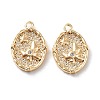 Rack Plating Brass Micro Pave Cubic Zirconia Pendants KK-K333-97G-1