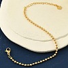 Rack Plating Brass Round Beaded Bracelets for Women BJEW-G735-01G-2