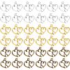 120Pcs 3 Colors Tibetan Style Alloy Pendants TIBEP-PH0001-75-1