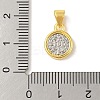 Rack Plating Brass Pendants KK-S380-31G-A-3