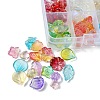 80Pcs 8 Colors Electroplate Transparent Glass Beads EGLA-FS0001-39-3