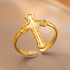 304 Stainless Steel Cuff Rings FS-WG2A607-07-1