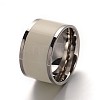 Personalized Men's 304 Stainless Steel Wide Band Finger Rings X-RJEW-L048-22-17mm-2