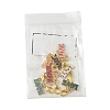8Pcs 8 Colors Alloy Enamel Pendant Decorations HJEW-FS00084-7