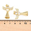 Brass Micro Pave Cubic Zirconia Pendants KK-C162-072G-3
