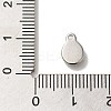 304 Stainless Steel Glass Pendants STAS-B074-02P-04-3