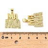Mother's Day Brass Micro Pave Cubic Zirconia Pendants KK-M324-02I-G-3