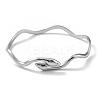 304 Stainless Steel Cuff Bangles for Women BJEW-Z078-09P-2