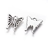 Tibetan Style Alloy Butterfly Charms TIBEP-17627-AS-RS-2