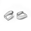 Anti-Tarnish Rhodium Plated 925 Sterling Silver Pendant Bails LS-STER-L057-078S-2
