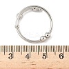 Brass Rotating Cuff Rings for Women RJEW-C132-01B-P-2