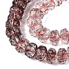 Crackle Transparent Glass Beads Strands GLAA-N068-03A-07-3
